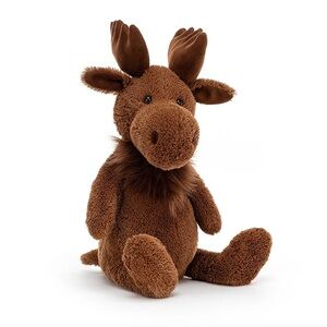 Jellycat Chocolate Brown Maple Moose Plush retired 13”
